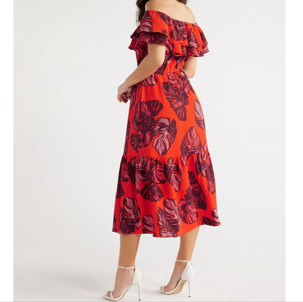 Sofia Vergara Ruffle Off Shoulder Maxi Dress - Picture 10 of 11